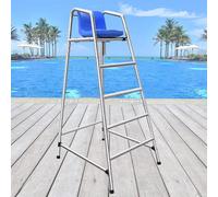 Sedia da bagnino per esterni resistente per la sicurezza della piscina, comoda seduta per sorveglianza sulla spiaggia e sul lago