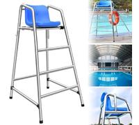 Sedia da bagnino per piscine - Sgabello resistente per osservazione con scala di sicurezza, mobili da esterno per parchi acquatici