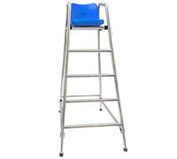 Sedia da bagnino portatile per piscina, spiaggia, arbitro da tennis, con comodo supporto per la schiena