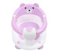 Sedia da bagno infantile baby sit up bagni sedile non slip design ergonomico sgabello da doccia in plastica robusta per la sicurezza del bagno neonati 31,5x40,5 cm (Viola)