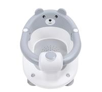 Sedia da bagno infantile baby sit up bagni sedile non slip design ergonomico sgabello da doccia in plastica robusta per la sicurezza del bagno neonati 31,5x40,5 cm (Grigio)