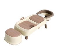 Sedia Da Bagno Pieghevole, Telaio Di Supporto Per Il Bagno E Stazione Shampoo, Poltrona Multifunzionale Per Shampoo, Adatta Per Ambienti Domestici E Saloni Di Bellezza(Style 1)