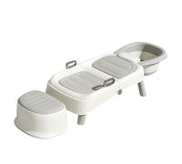 Sedia Da Bagno Pieghevole, Telaio Di Supporto Per Il Bagno E Stazione Shampoo, Poltrona Multifunzionale Per Shampoo, Adatta Per Ambienti Domestici E Saloni Di Bellezza(Style 2)