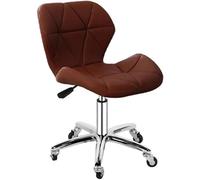 Sedia da bar girevole con schienale, sgabello da bar girevole a 360 gradi con ruote e altezza regolabile per casa, pub o cucina