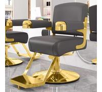 Sedia da barbiere idraulica con rotazione a 360° e altezza regolabile per uso professionale e domestico