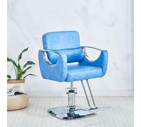 Sedia da barbiere regolabile con robusta pompa idraulica dal design rotondo per saloni di bellezza professionale per tavolo da parrucchiere e parrucchiere in pelliccia