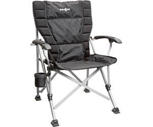 SEDIA DA CAMPEGGIO BRUNNER "RAPTOR NG 2.0" IN ACCIAIO E POLIESTERE NERO 51X44...