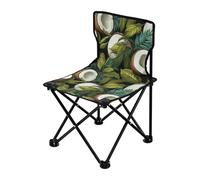 Sedia da campeggio compatta in cocco tropicale, leggera, compatta, pieghevole, borsa per il trasporto, sedia da prato inclusa, per viaggi e pesca sul ghiaccio