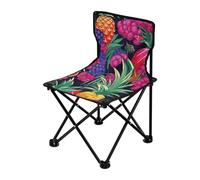 Sedia da campeggio compatta ultraleggera con frutta colorata tropicale, sedie da spiaggia per adulti, borsa per il trasporto inclusa, sedia da trekking per escursioni al chiuso