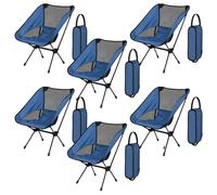 Sedia da campeggio Packaway in tela ultraleggera blu indaco, da 1 a 6