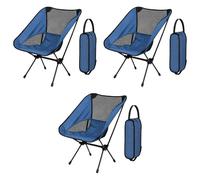 Sedia da campeggio Packaway in tela ultraleggera blu indaco, da 1 a 6