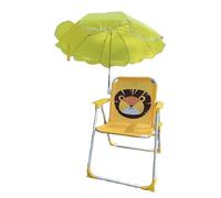 Sedia Da Campeggio Per Bambini Con Ombrellone | Sedia Pieghevole Da Spiaggia Con Ombrellone Per Esterni - Sedile In Tessuto Resistente Sabbia Con Protezione Solare Per Piscina Giardino Viaggi E