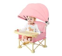 Sedia da campeggio per bambini con vassoio, pieghevole con sedia a scacchiera, seggiolino portatile con alba per casa all'aperto, viaggi, campeggio, spiaggia, picnic