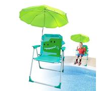 Sedia da campeggio per bambini, per esterni, parasol, per bambini, con ombrello, sedia pieghevole per bambini, seggiolino per sabbia resistente al, con parasol per prati all'aperto, per aree di