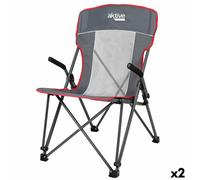 Sedia da Campeggio Pieghevole Aktive Grigio 59 x 97 x 68 cm [2 Unità]