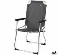Sedia da Campeggio Pieghevole Aktive Grigio scuro 45 x 91 x 47 cm [6 Unità]