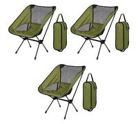 Sedia da campeggio pieghevole in tela verde foresta seduta portatile da esterno