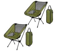 Sedia da campeggio pieghevole in tela verde foresta seduta portatile da esterno