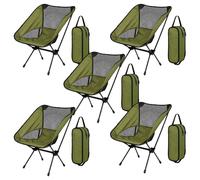 Sedia da campeggio pieghevole in tela verde foresta seduta portatile da esterno