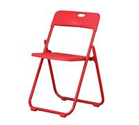 Sedia da campeggio pieghevole ultra sottile, leggera, comoda, elegante e salvaspazio, portatile, per feste ed eventi, facile da riporre (rosso)