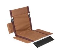 Sedia da campeggio portatile con supporto posteriore, comoda seduta imbottita per interni ed esterni, ideale per escursioni, picnic, viaggi, spiaggia, giardino, cortile e stadio