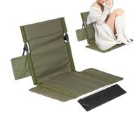 Sedia da campeggio portatile con supporto posteriore, comoda seduta imbottita per interni ed esterni, ideale per escursioni, picnic, viaggi, spiaggia, giardino, cortile e stadio