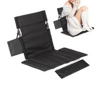 Sedia da campeggio portatile con supporto posteriore, comoda seduta imbottita per interni ed esterni, ideale per escursioni, picnic, viaggi, spiaggia, giardino, cortile e stadio