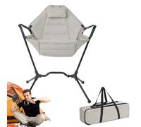 Sedia Da Campeggio Portatile | Sgabello Oscillante Con Supporto Ergonomico A Uso Intensivo - Sedia Dondolante Portatile Per Prato | Per l'utilizzo su Patio, Giardino, Cortile, durante Feste, alla Spia