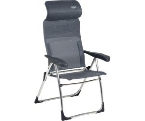 Sedia da campeggio reclinabile crespo al/215 compact grigio