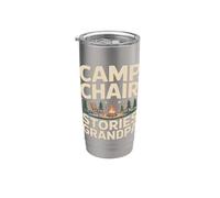 Sedia da campeggio Storie Nonno Camping fire Bicchiere termico in acciaio inox doppia parete