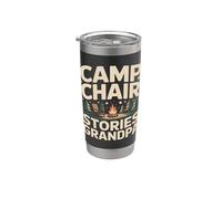 Sedia da campeggio Storie Nonno Camping fire Bicchiere termico in acciaio inox doppia parete