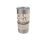 Sedia da campeggio Storie Nonno Camping fire Bicchiere termico in acciaio inox doppia parete