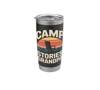 Sedia da campeggio Storie Nonno Camping fire Bicchiere termico in acciaio inox doppia parete