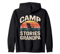 Sedia da Campeggio Storie Nonno Camping Fire Felpa con Cappuccio
