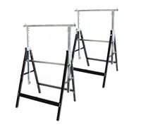 Sedia da carpenteria regolabile 2x - Capre da costruzione fino a 200 kg