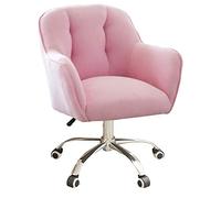 Sedia da computer moderna e regolabile, altezza regolabile da 46 a 54 cm, design arrotondato. Ruote scorrevoli per una maggiore libertà di movimento, cuscino confortevole, ideale per lavoro