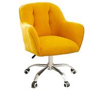 Sedia da computer moderna e regolabile, altezza regolabile da 46 a 54 cm, design arrotondato. Ruote scorrevoli per una maggiore libertà di movimento, cuscino confortevole, ideale per lavoro