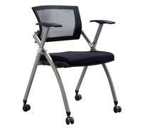 Sedia da conferenza pieghevole in rete con ruote, versatile sedia da ufficio e sala da pranzo, per cucina, camera da letto e spazi di apprendimento, colore verde, taglia unica