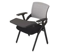 Sedia da conferenza pieghevole portatile con schienale, ideale per ufficio e scrivania, ideale per riunioni di formazione e uso studentesco, design salvaspazio per una facile conservazione e trasporto