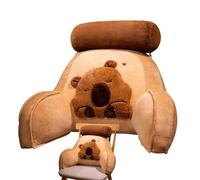 Sedia Da - Design Capybara Cuscinetto Schienale Ergonomico Morbido - Schienale Con Braccioli,Per Adulti E Bambini Supporto Schiena Collo Lombare Per Dormire Seduti E TV