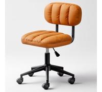 Sedia da disegno regolabile in altezza con ruote, sgabello senza braccioli per casa, ufficio e salone, design confortevole dello schienale, perfetto per spazi di lavoro creativi