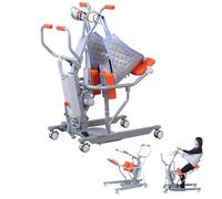 Sedia da doccia elettrica per paziente, altezza regolabile (95-127 cm) con dispositivo di sospensione, sedia da doccia per allattamento, fino a 150 kg (95 x 55 x 95-127 cm)