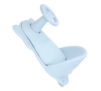 Sedia da Doccia per Bambini, Morbido Cuscino da Bagno per Bambini con Ripiano per il Bagno, il Cibo e il Gioco Quotidiani (BLUE)