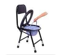 Sedia da Doccia Pieghevole,Toilette Sedile Del Water Rialzato Sgabello Toilette Vasino Viaggio Antiscivolo Toilette Portatile Trasportabile Può Muoversi Sedia Da Toilette Acciaio Inossidabile