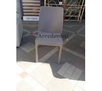 SEDIA DA ESTERNO GIARDINO RATTAN EFFETTO SIMIL BAR RISTORANTE PUB SEDIE TORTORA