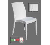 SEDIA DA ESTERNO GIARDINO RATTAN EFFETTO SIMIL BAR RISTORANTE PUB SEDIE TORTORA