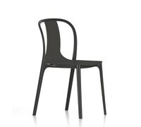 Sedia da Esterno Vitra Belleville con Scocca in Plastica Deep Nero