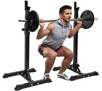 Sedia da Fitness Multifunzionale, Panca con manubri, Supporto per Squat Regolabile, Supporto per bilanciere Multifunzione Resistente, Allenamento di Forza, Panca Piana, Sollevamento Pesi, casa, Pale