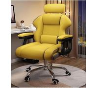 Sedia da gaming con schienale alto, sedia da ufficio regolabile in similpelle con supporto lombare e poggiatesta, ideale per casa e ufficio (taglia unica, gel)