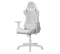 Sedia da Gaming Ranqer Felix Gaming Chair - Girevole a 360°, braccioli regolabili, schienale regolabile, cuscini rimovibili, ergonomica, base stabile in nylon - Bianca